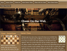 Tablet Screenshot of chess-on-the-web.com